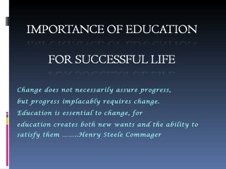 Importance of education